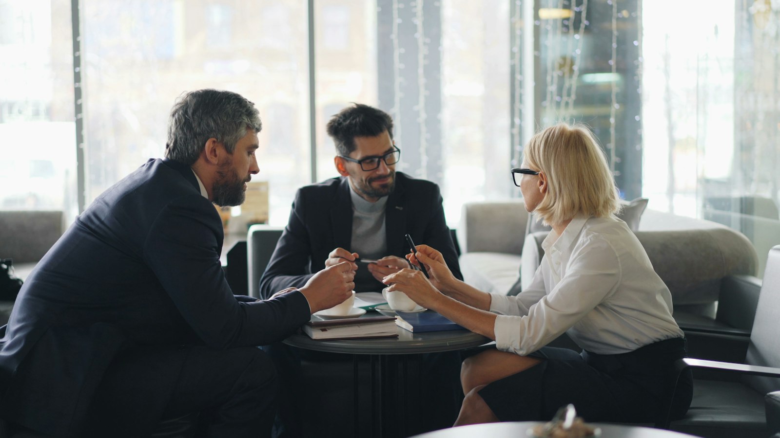 Financial advisor meeting with a client